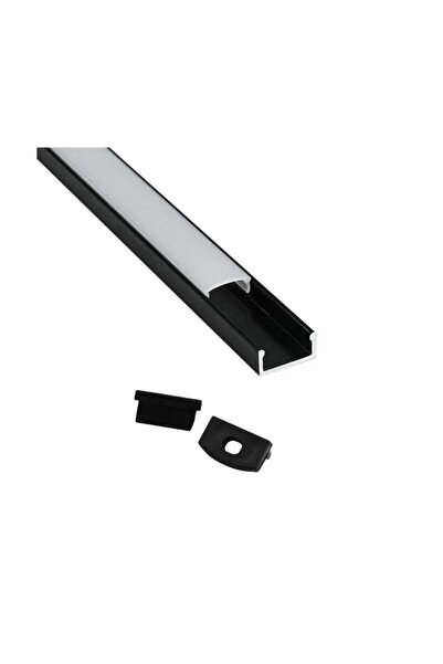 OEM Προφίλ επιφάνειας LED 1 μέτρου μαύρο Polux