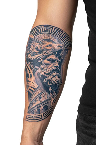 Tattoo 1 Ay Kalıcı 24 Saat Sonra Kararan Yunan Mitoloji model geçici dövme