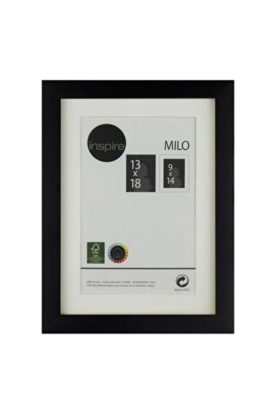 Inspire Κορνίζα Milo, 13 x 18 εκ., ξύλινη, μαύρη