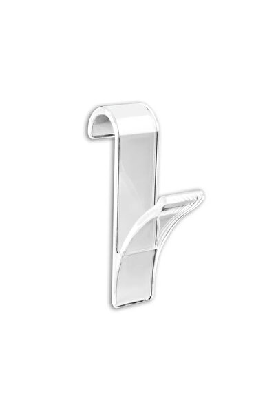 OEM Cuier baie, o agatatoare, din plastic, fixare prin gaurire, transparent