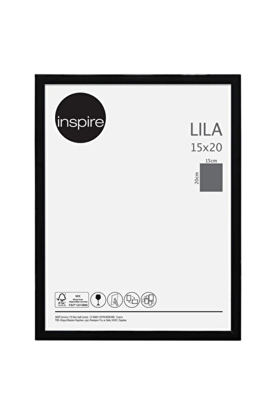 Inspire Rama foto Lila, 15 x 20 cm, plastic, negru