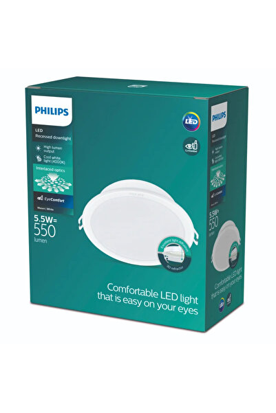 OEM Philips LED recessed spotlight, 5.5 W, neutral white, round