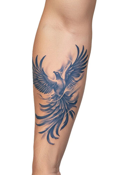 Tattoo 1 Ay Kalıcı 24 Saat Sonra Kararan Anka Kuşu model geçici dövme