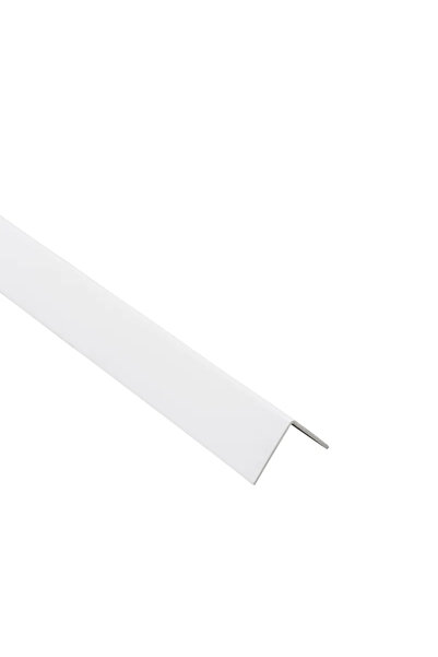 STANDERS Γωνία PVC, 25 X 25 X 1 mm, L = 1 μέτρο, ματ λευκό