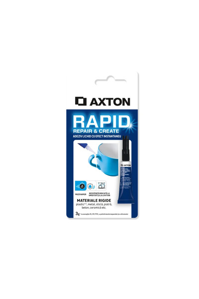 Axton Κόλλα επισκευής Axton, ταχείας δράσης, 3 g, Διαφανές