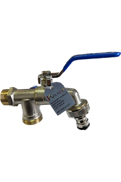 OEM Двуфункционален воден кран Kruger, 1/2" - 3/4" - 3/4", лост