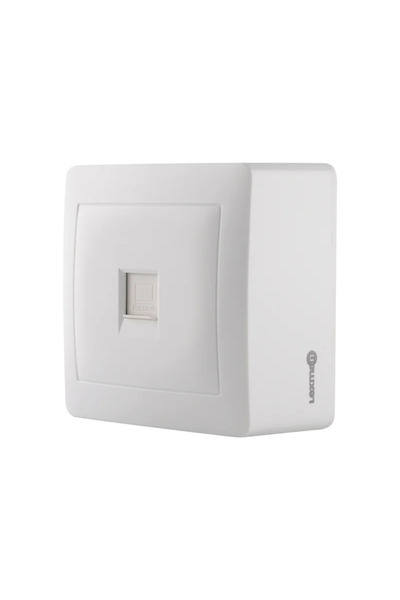 Lexman Lexman data socket (RJ45), surface mounting, indoor, IP20, white
