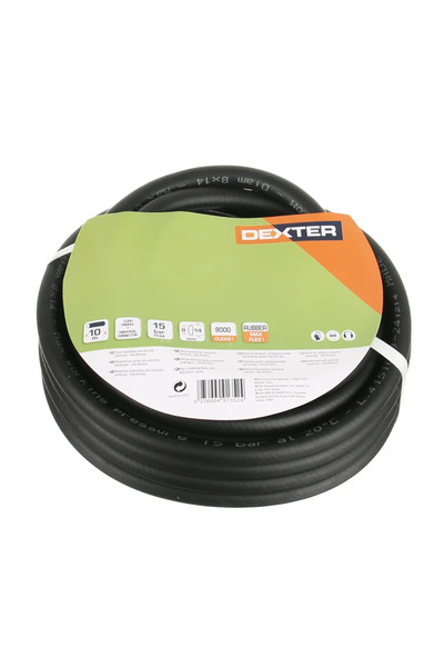 Dexter Гъвкав маркуч Dexter, гумен, 8 x 15 мм, дължина 10 метра