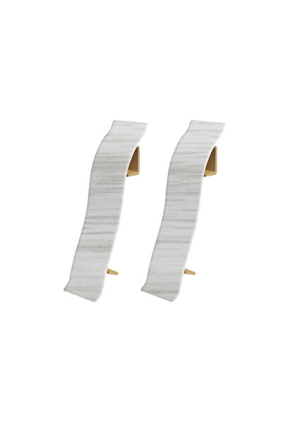 OEM Συνδετήρες σοβατεπί PVC, 55 mm, Artens Accacia 55.45, 2 τεμάχια/συσκευασία