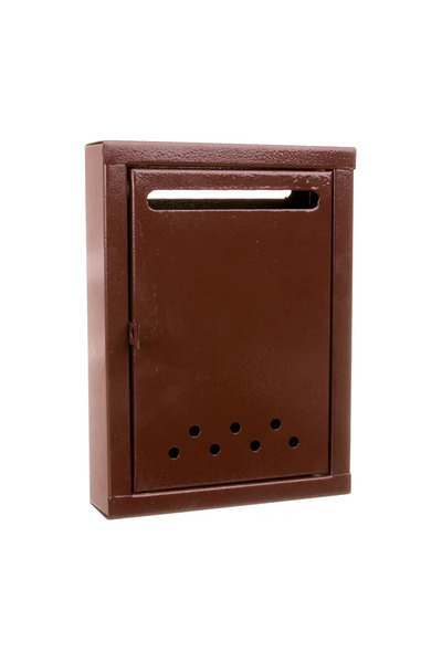 OEM Γραμματοκιβώτιο εσωτερικού χώρου, τύπου CP7, λαμαρίνας, με λουκέτο, καφέ