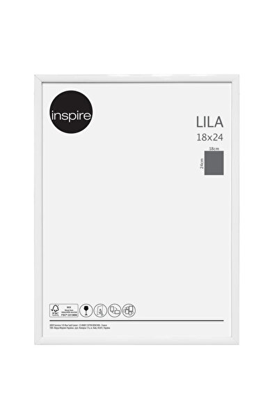 Inspire Κορνίζα φωτογραφιών Lila, 18 x 24 εκ., πλαστική, λευκή
