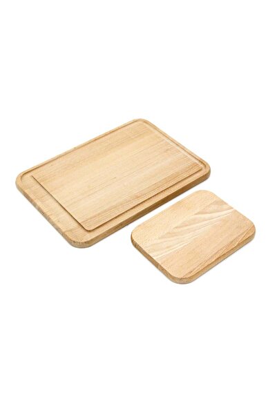 OEM Σανίδα κοπής Delinia, ξύλο οξιάς, 33 x 24 cm και 19,5 x 15 cm, φυσική, σε...