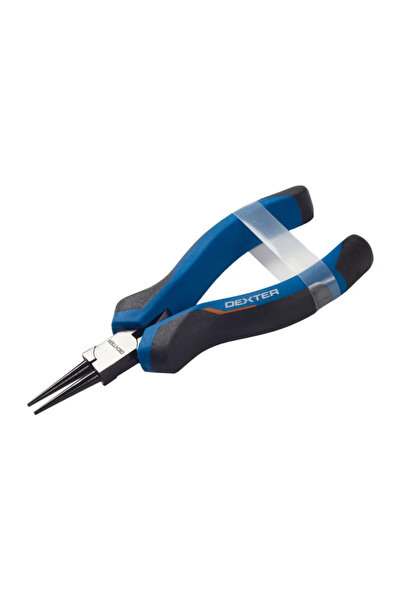 Dexter Μίνι πένσα Dexter με στρογγυλή μύτη, 128 mm, πλαστική λαβή