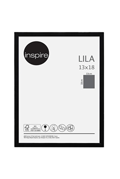 Inspire Rama foto Lila, 13 x 18 cm, plastic, negru