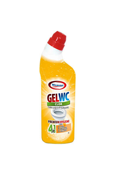 OEM Gel cu clor pentru curatarea vasului WC, Misavan 4 in 1, 1 L, parfum igie...