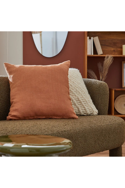 Inspire Lenaya Cotta decorative pillow, 45 x 45 cm, orange