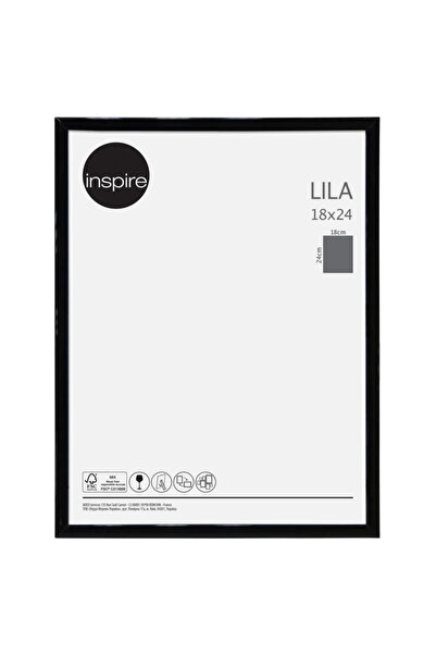 Inspire Rama foto Lila, 18 x 24 cm, plastic, negru