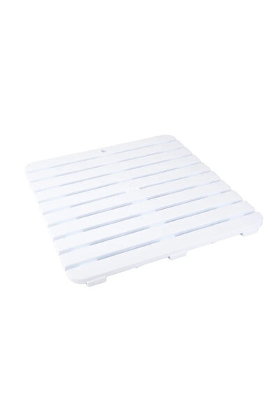 OEM Πλαστική πλατφόρμα μπάνιου, 55 x 55 cm, ορθογώνια, λευκή