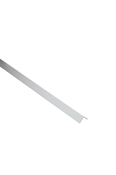 STANDERS Γωνία αλουμινίου, 10 X 10 X 1 mm, L = 1 μέτρο, γυαλιστερό λευκό