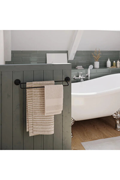 sensea Θήκη για πετσέτες μπάνιου Charm, τύπου ράβδου, 2 βραχίονες, ατσάλι, εξ...