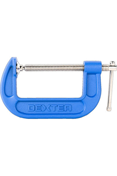 Dexter Χειροκίνητη μέγγενη Dexter, τύπου G, σταθερός άκμονας, 100 mm