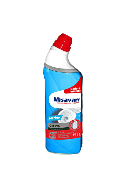 OEM Gel pentru curatarea vasului WC, Misavan 4 in 1, 1 L, parfum Marine