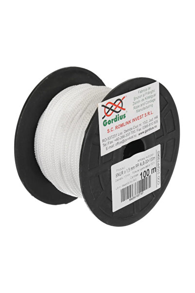 OEM Snur crosetat, polipropilena, Ø 1.5 mm x L 100 metri, forta de rupere max...