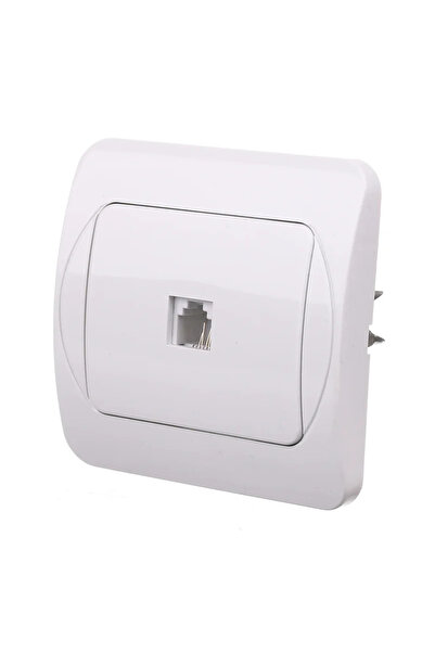 OEM Telephone socket (RJ11) Quatric Praktic, classic, IP20, white