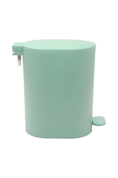 sensea Easy Cactus bathroom waste bin, 3 L, with pedal, plastic, green