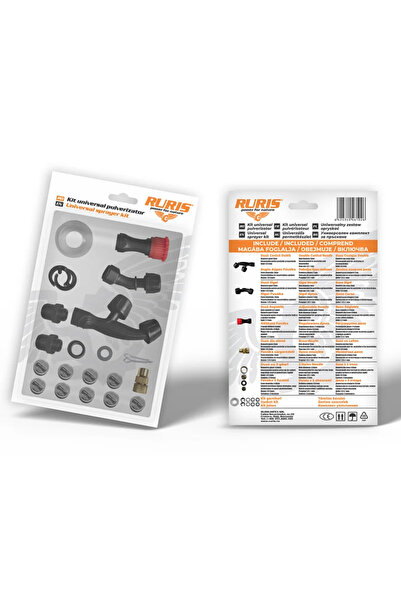 OEM Ruris spray nozzles, universal, plastic, 6 accessories included