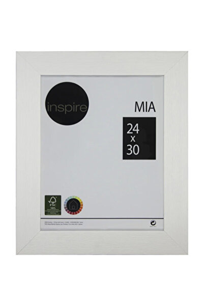 Inspire Κορνίζα Mia, 24 x 30 εκ., ξύλινη, λευκή