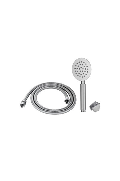 OEM Σετ κεφαλής ντους Wiga Trio με λάστιχο και βάση, 3 λειτουργίες, ασημί