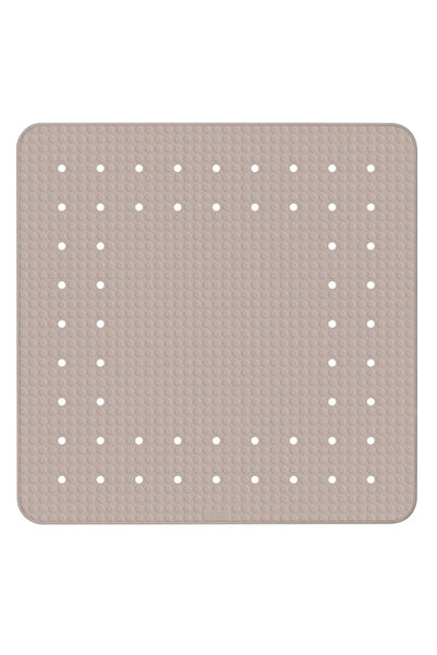 OEM Πατάκι μπάνιου, από καουτσούκ, 54 x 54 cm, τετράγωνο, Αντιολισθητικό, γκρι