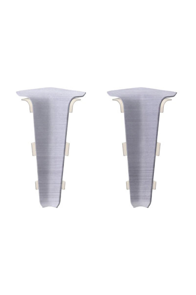 OEM Colt interior pentru plinta PVC, 70 mm, Artens 70.41, aluminium, 2 buc/pa...