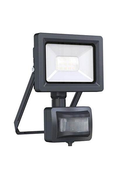 Inspire Yonkers LED floodlight, 10 W, 1350 lm, IP44, motion sensor, gray