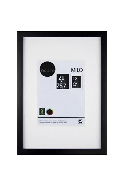 Inspire Rama foto Milo, 21 x 29.7 cm, lemn, negru