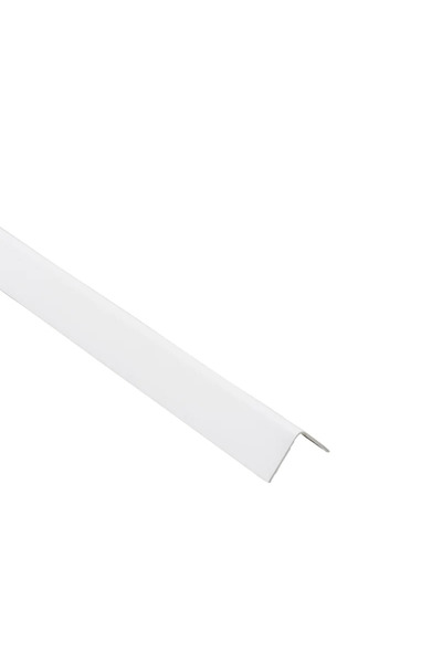 STANDERS Γωνία PVC, 20 X 20 X 1 mm, Μ = 1 μέτρο, ματ λευκό