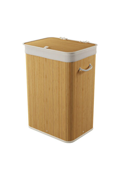 sensea Καλάθι πλυντηρίου Sensea, 60 λίτρα, με λαβές, από Μπαμπού