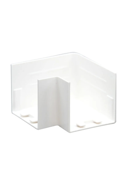 OEM Flat elbow for cable duct, 40 x 40 mm, white (set of 2)