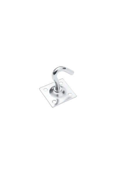STANDERS Carlig fix Standers, Ø 8 mm, pe placuta otel zincat, 45 x 45 mm