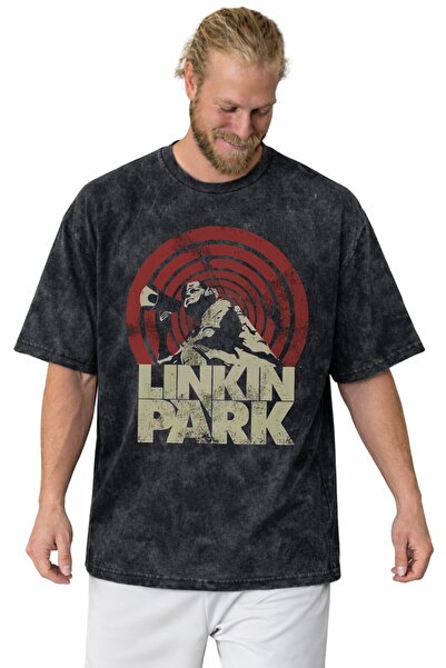 SEVBANO تي شيرت لينكين بارك روك ميتال ميوزيك جروب مطبوع للجنسين كبير الحجم وق...