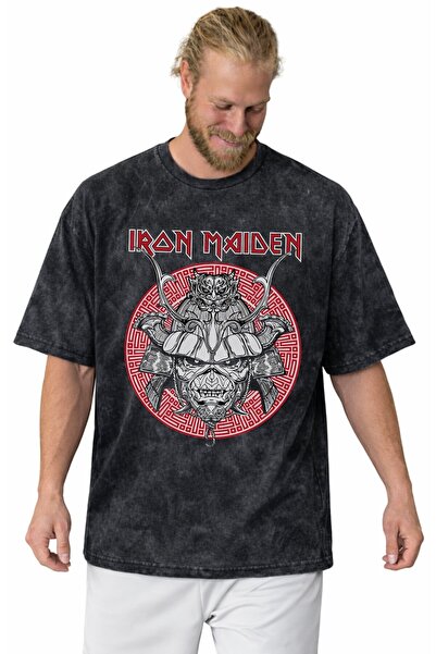 SEVBANO Iron Maiden Rock Metal Music Band Printed Unisex Oversized Vintage Wa...