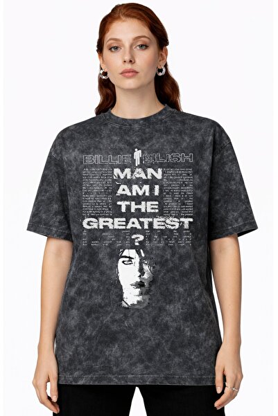 SEVBANO Design Billie Eilish Singer Printed Unisex Oversized Vintage Washed T...