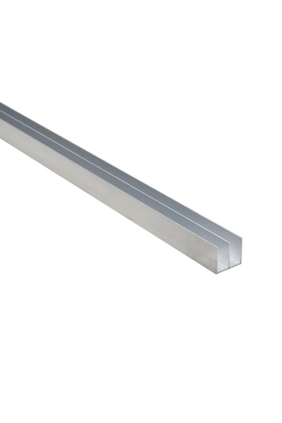STANDERS Προφίλ ακατέργαστου αλουμινίου σε σχήμα U, 18 x 20 x 1 mm, μήκος = 1...