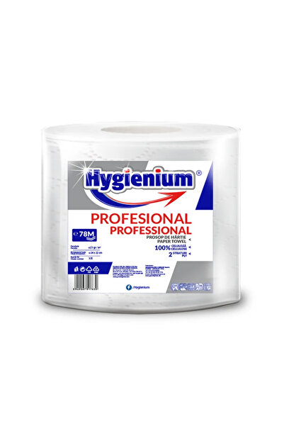 OEM Rola hartie Hygienium, 2 straturi, 24 x 22 cm, 78 metri, alb