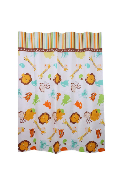 OEM Παιδική κουρτίνα μπάνιου Lion, Πολυεστέρας, 180 x 200 εκατοστά