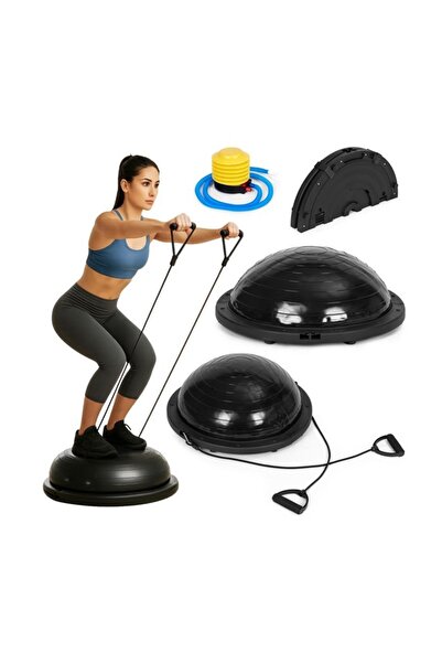 KESNUP Balance Ball with Resistance Bands for Fitness, Medical Recovery, Ball...