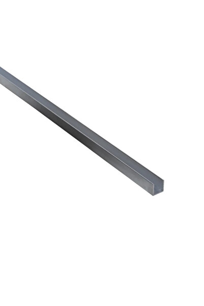 STANDERS Προφίλ ακατέργαστου αλουμινίου σε σχήμα U, 10 x 10 x 1 mm, L = 1 μέτρο