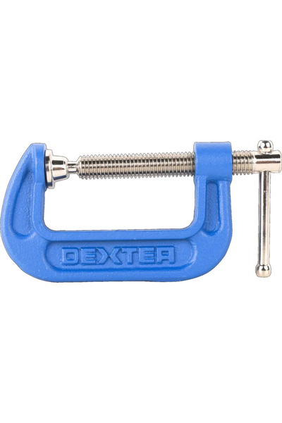 Dexter Χειροκίνητη μέγγενη Dexter, τύπου G, σταθερός άκμονας, 50 mm