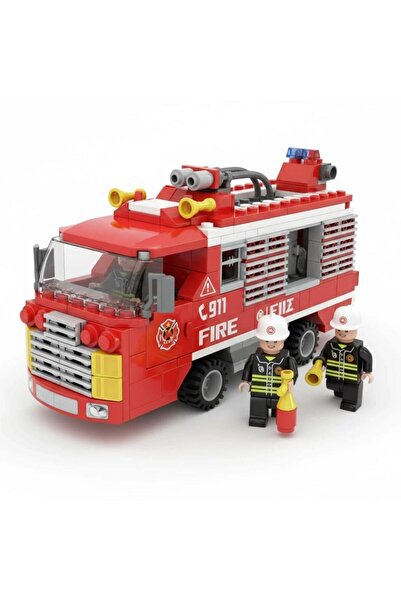 Asya Oyuncak Asia Ausini Fire Department Set 309-Piece Mini Building Toy